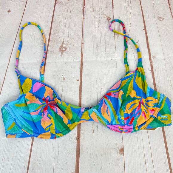 NWT Billabong Tropic Daze Demi Underwire Bikini Top Women’s Size S/8 - Picture 3 of 6